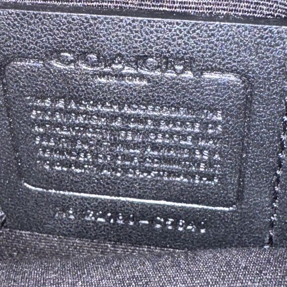 Coach Blue Crossbody Bag Leather Flap Messenger Modern Urban Adjustable Strap - Picture 11 of 11